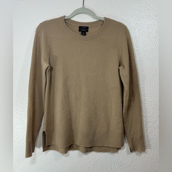 Halogen 100% Cashmere Crewneck Pullover Sweater Women’s Small Neutral Tone Cozy - Picture 13 of 13
